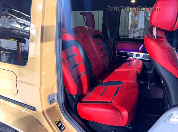 W1NYC7HJ5MX389465 2021 MERCEDES-BENZ G-CLASS Желто-коричневый Вид салона спереди