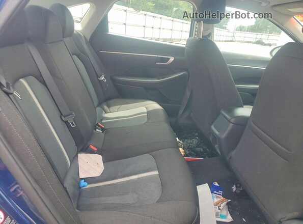 5NPEG4JA3MH128256 2021 HYUNDAI SONATA Синий Вид задней части салона