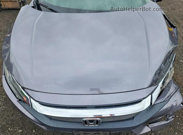 2HGFC2F72JH550638 2018 HONDA CIVIC Gray Вид підкапотного простору