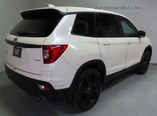 5FNYF7H23KB004550 2019 HONDA PASSPORT White Առջևի աջ