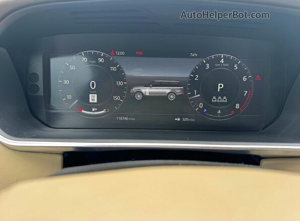 SALGS2SV6KA532162 2019 LAND ROVER RANGE Black Սարքավորումների վահանակի տեսք