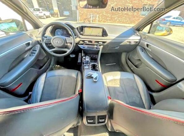5NPEJ4J2XLH016739 2020 HYUNDAI SONATA Yellow Front interior view