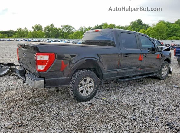 1FTEW1CP4MFA99041 2021 FORD F150 Черный Передняя правая четверть
