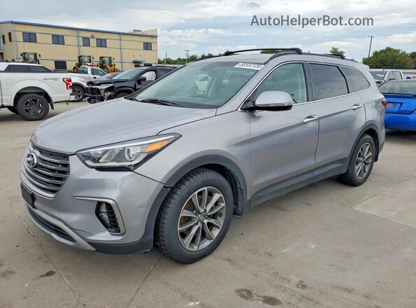 KM8SNDHF3JU287057 2018 HYUNDAI SANTA Silver Задня ліва чверть