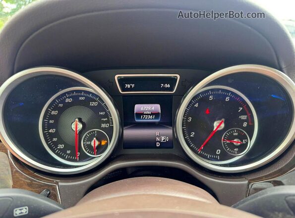4JGDF6EE8HA770679 2017 MERCEDES-BENZ GLS-CLASS Black ხელსაწყოთა პანელის ხედი