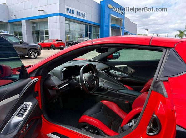 1G1Y83D42L5115760 2020 CHEVROLET CORVETTE Красный Вид сзади