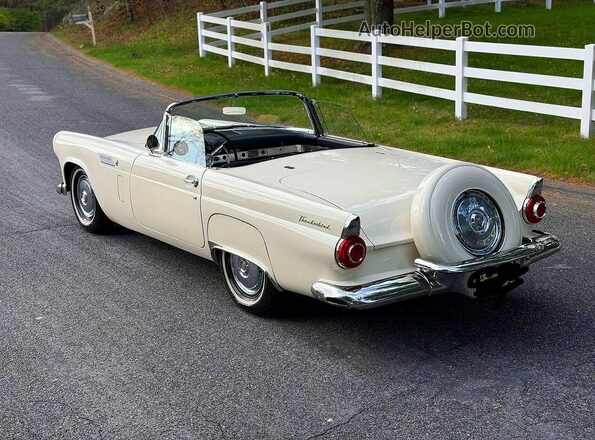 P6FH333823 1956 FORD THUNDERBIRD White Առջևի աջ