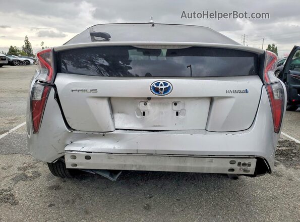 JTDKBRFU8H3552096 2017 TOYOTA PRIUS Silver 