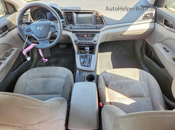 5NPD84LF1HH042547 2017 HYUNDAI ELANTRA Blue Vista del cuadro de instrumentos