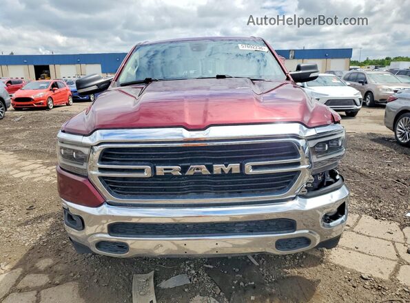 1C6SRFBT5LN195777 2020 RAM 1500 Burgundy Вид ззаду
