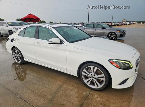 55SWF8DB8KU293989 2019 MERCEDES-BENZ C White წინა ხედი