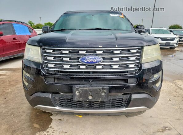 1FM5K7F81GGC85794 2016 FORD EXPLORER Black Widok z tyłu