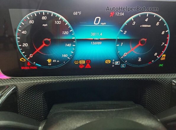 WDD3G4FB0KW000658 2019 MERCEDES-BENZ A White Հետևի նստատեղերի տեսք