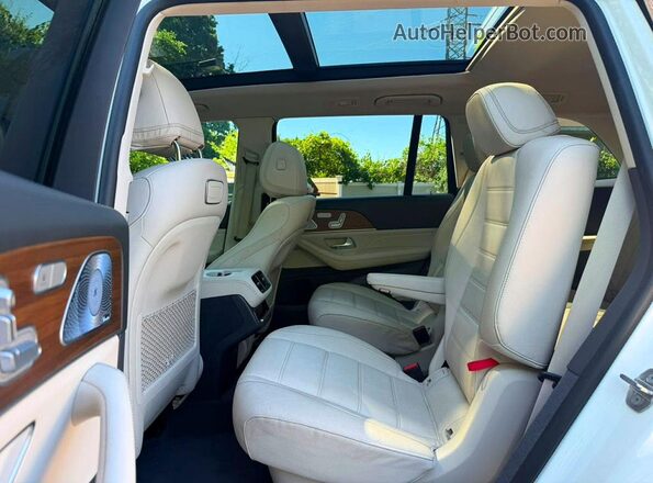 4JGFF8GE2LA165714 2020 MERCEDES-BENZ GLS White Widok naklejki z numerem VIN