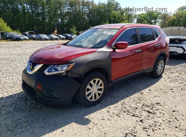 5N1AT2MV2GC845725 2016 NISSAN ROGUE Red 