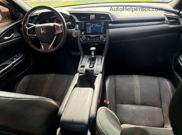 19XFC2F82KE049933 2019 HONDA CIVIC White Vista de los asientos traseros