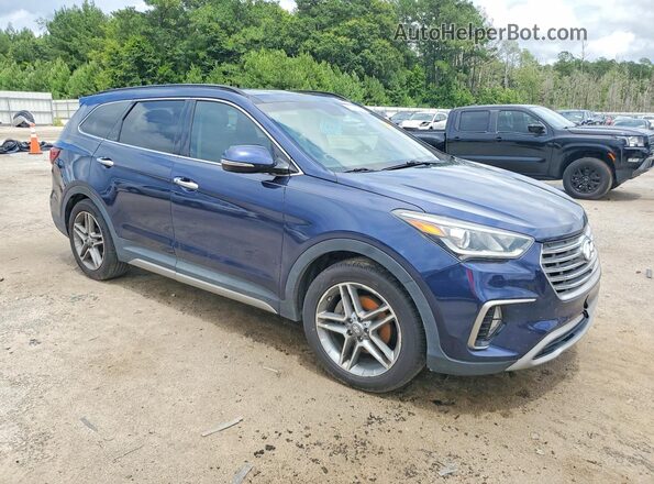 KM8SR4HF9HU243529 2017 HYUNDAI SANTA Blue 