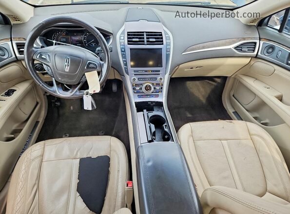 3LN6L5F93HR602113 2017 LINCOLN MKZ Blue Instrument cluster view