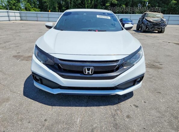 2HGFC2F83MH559619 2021 HONDA CIVIC Белый Вид сзади