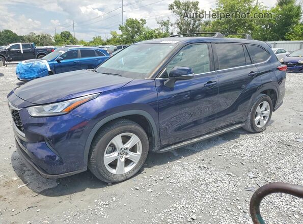5TDCZRAH1LS005172 2020 TOYOTA HIGHLANDER Blue 