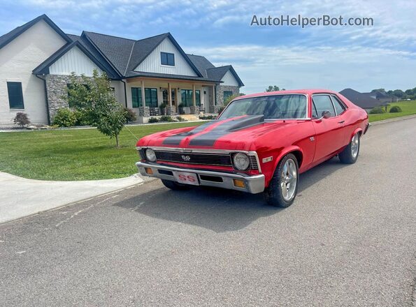 114271W120027 1971 CHEVROLET NOVA Красный Задняя правая четверть