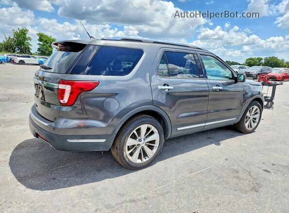 1FM5K7F82KGB41521 2019 FORD EXPLORER Gray Przód prawy
