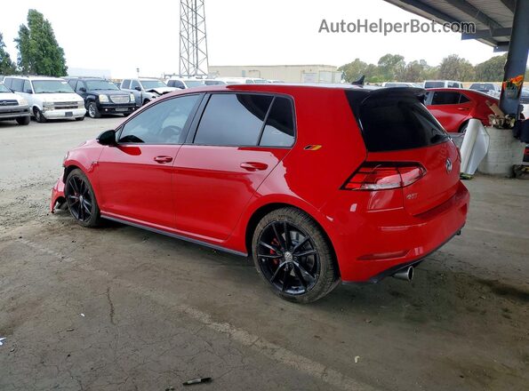 3VW6T7AU5MM002435 2021 VOLKSWAGEN GTI Red უკანა მარჯვენა
