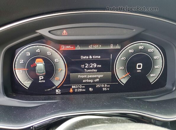 WA1EVAF15KD042165 2019 AUDI Q8 Gray 