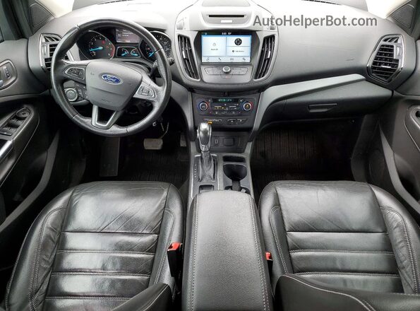 1FMCU0HD5JUA21571 2018 FORD ESCAPE Gray Սարքավորումների վահանակի տեսք