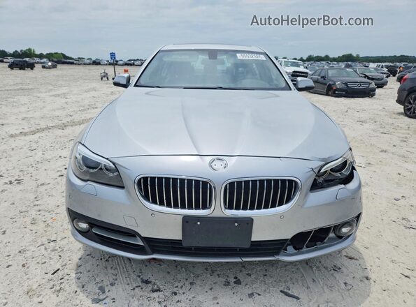 WBA5A7C51GG150975 2016 BMW 5 SERIES Silver Widok z tyłu