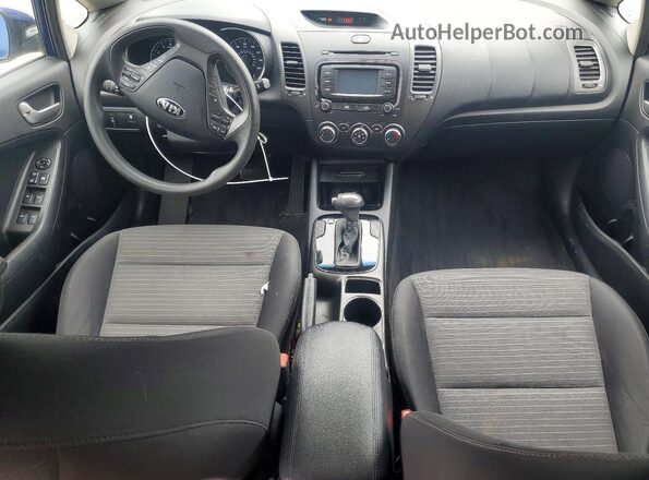 3KPFL4A77HE126556 2017 KIA FORTE Blue Вид щитка приладів