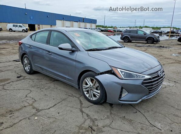 KMHD84LF1KU812903 2019 HYUNDAI ELANTRA Gray წინა ხედი