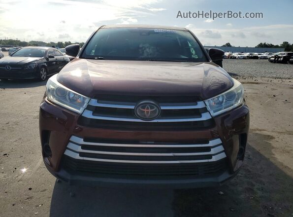 5TDZZRFH9KS296411 2019 TOYOTA HIGHLANDER Red Rear view