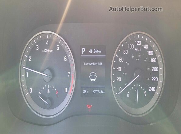 KM8J3CA42LU239606 2020 HYUNDAI TUCSON Charcoal Vista del cuadro de instrumentos