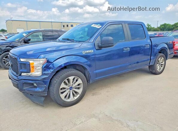 1FTEW1CP9JFD42841 2018 FORD F150 Blue Հետևի ձախ