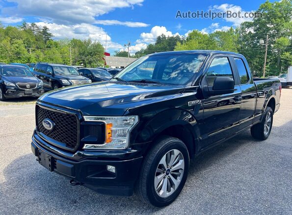 1FTFX1E53JFB18185 2018 FORD F150 Black უკანა მარჯვენა