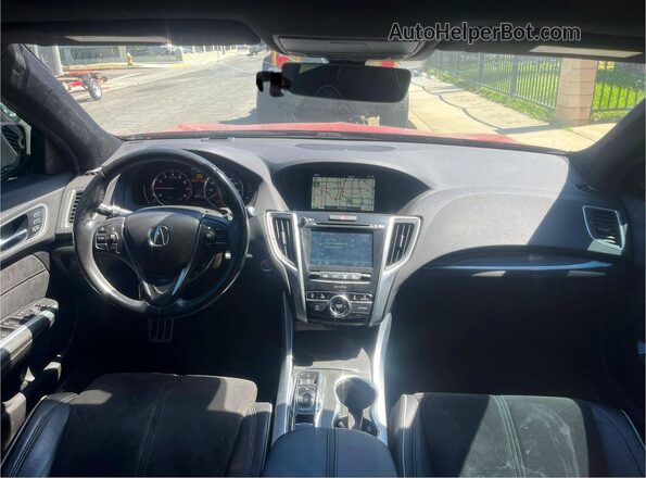 19UUB2F61JA008253 2018 ACURA TLX Красный Вид задних сидений