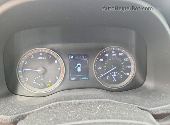 KM8J3CA23HU576503 2017 HYUNDAI TUCSON Black Rear seats view