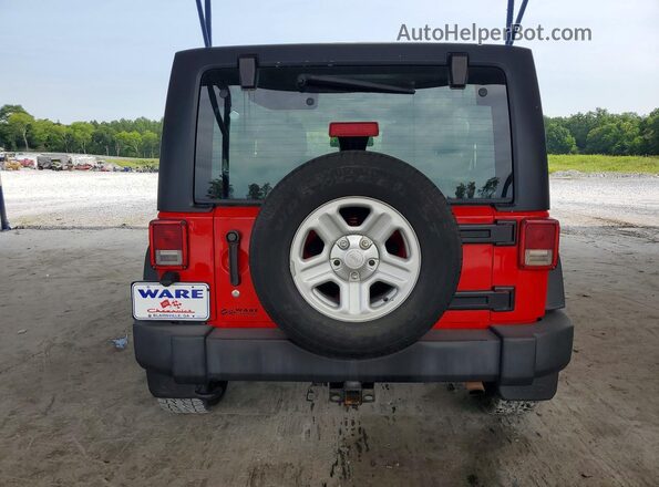 1C4BJWKG6GL107534 2016 JEEP WRANGLER Красный Вид салона спереди