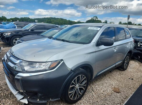 JA4AZ3A35JZ061355 2018 MITSUBISHI OUTLANDER Silver უკანა მარცხენა