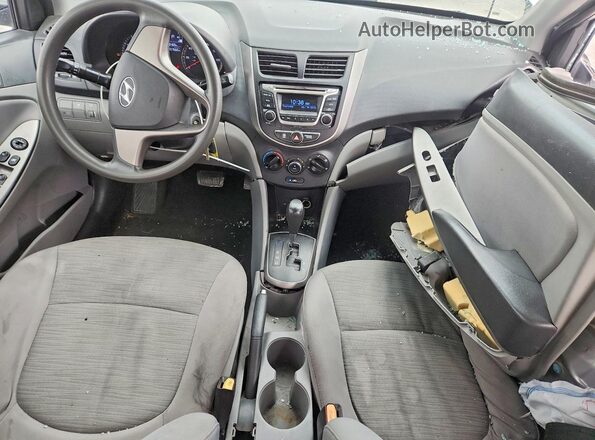 KMHCT4AE4GU942685 2016 HYUNDAI ACCENT Silver Instrument cluster view