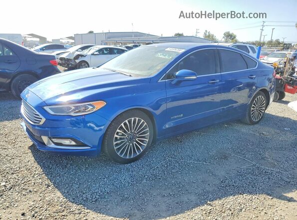 3FA6P0RU8HR382209 2017 FORD FUSION Blue 