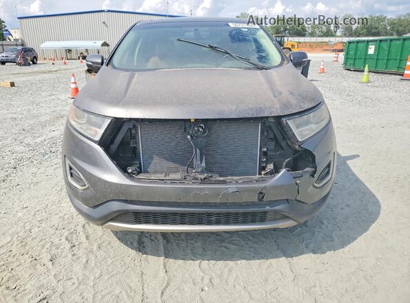 2FMPK4K92HBB12056 2017 FORD EDGE Серый Вид сзади