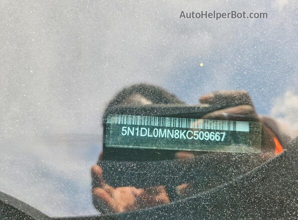 5N1DL0MN8KC509667 2019 INFINITI QX60 Gray Widok wnętrza 360 stopni