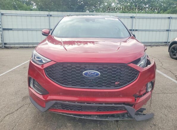 2FMPK4AP6KBB28171 2019 FORD EDGE Красный Вид сзади