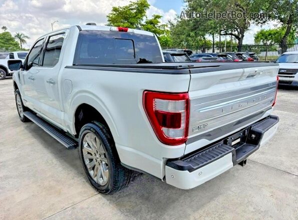 1FTFW1ED9MFB46636 2021 FORD F150 White უკანა მარჯვენა