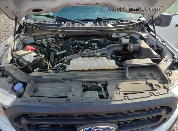 1FTEX1EP1MFC69320 2021 FORD F150 White Engine compartment view