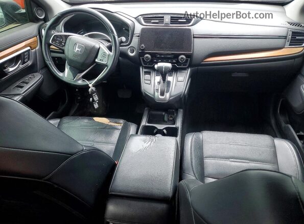 7FARW2H80JE088390 2018 HONDA CR-V Gray ხელსაწყოთა პანელის ხედი