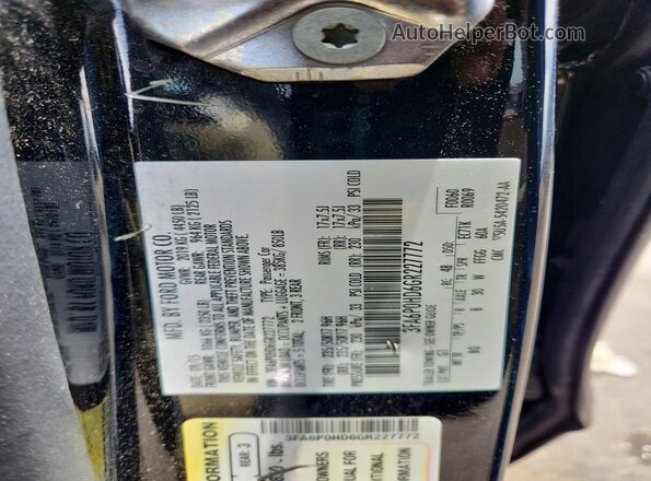 3FA6P0HD6GR227772 2016 FORD FUSION Black 