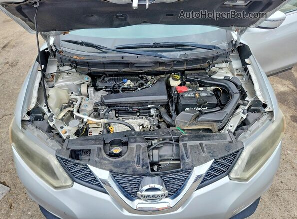 KNMAT2MTXGP594688 2016 NISSAN ROGUE Silver 